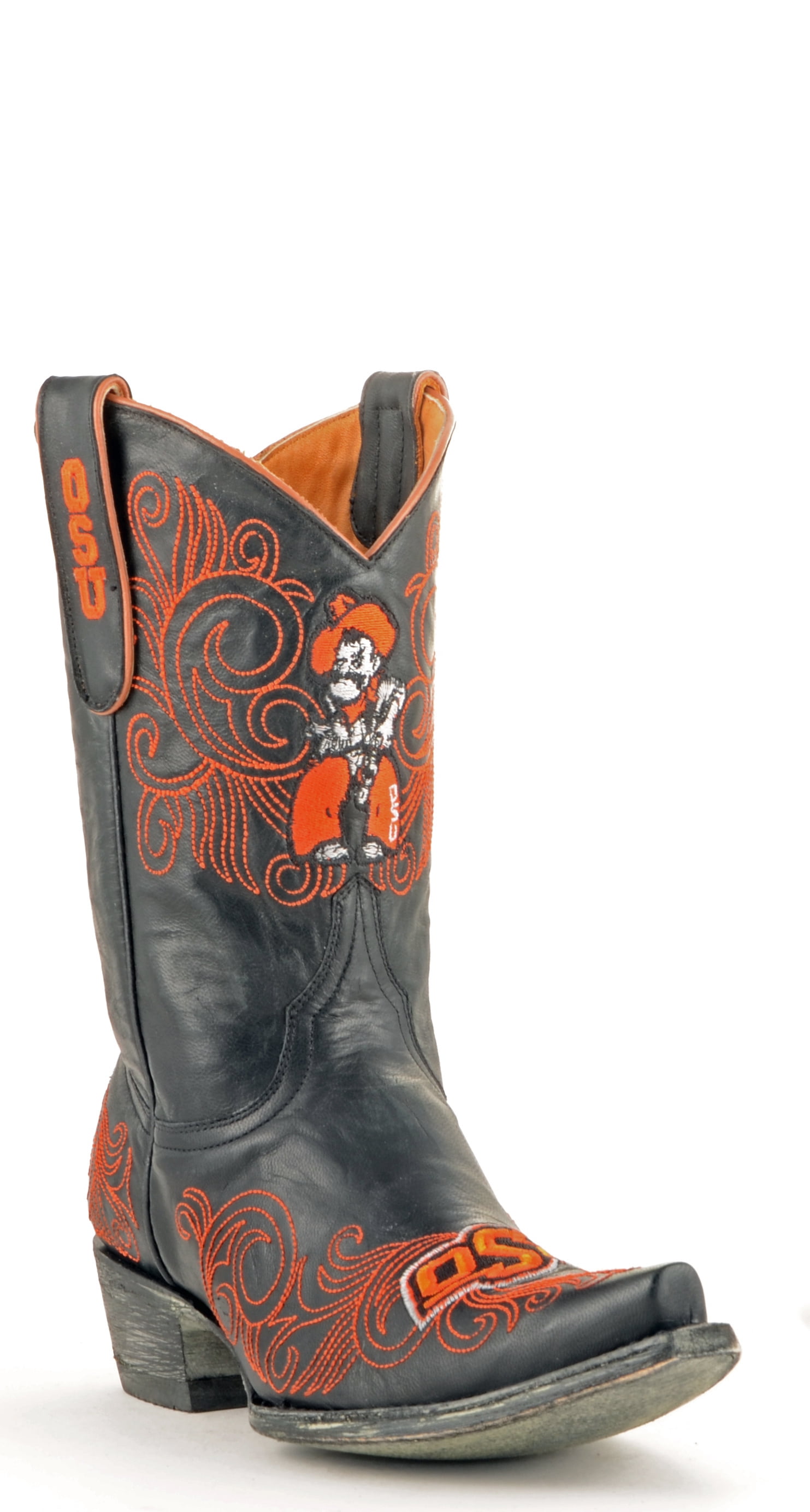 Gameday Boots Women's 10" Short Leather Oklahoma State Cowboy Boots by GameDay Boots