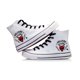 thumbnail image 1 of Anime Stranger Things temporada 4 Cosplay zapatos de lona Dustin HellFire Club zapatillas Casual plataforma alta zapatos transpirables niño niñablanco 136 Deng Xun unisex, 1 of 2