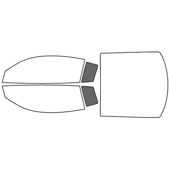 Rvinyl Window Tint Kit Compatible with Audi R8 2008-2015 (Coupe) - Back Precut Kit - 35%
