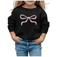 thumbnail image 4 of Girls' Long Sleeved Hoodie With Bow Crew Neck, 4 of 4