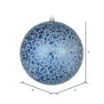 thumbnail image 2 of Vickerman 4" Midnight Blue Crackle Ball Ornament, 6 per Bag, 2 of 3