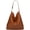 Brown, variant on CoCopeanut Fashion Shoulder Bag for Women Large Capacity Handbag Top Handle Satchel PU Tote Bag Retro Purse