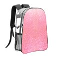 thumbnail image 3 of Easygdp Sparkly Glitter Clear Backpack, Transparent Bookbag for School for Women Men, Capacity Clear Bag for College, Travel, 3 of 7