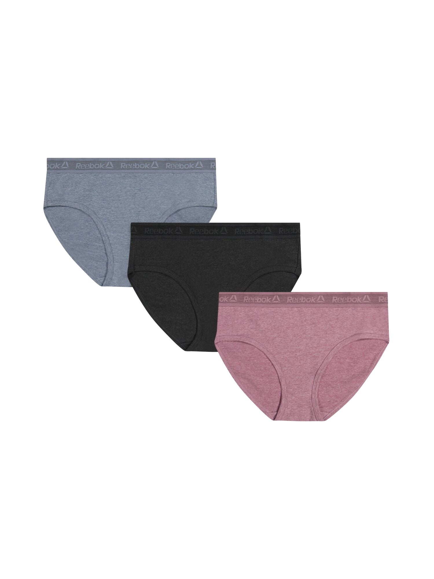 Reebok Women’s Performance Cotton Hipster Underwear, 3-Pack, Size S - 2XL
