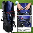 thumbnail image 3 of FANOTEK Golf Travel Bag, 900D Waterproof Rolling Golf Club Bag with Wheels for Airlines, Soft Foldable Travel Case Black, 3 of 9