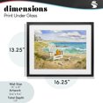 thumbnail image 4 of Stupell Industries Rustic Lodge Waiting For You by Beach Black Framed Print Under Glass, 16 x 13, by Robin Altman, 4 of 8