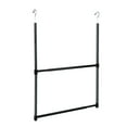thumbnail image 1 of 2-Tier Portable Adjustable Closet Hanger Rod  Chrome, 1 of 7