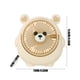 thumbnail image 4 of Fiudx Miniventilador con Forma de Oso, Diseño Portátil, 3 Velocidades, Recargable Tipo C, Rotación de 180°, Potente Flujo de Aire, Funcionamiento Silencioso, Ideal para Escritorio o Viaje, Beige/Marr, 4 of 7