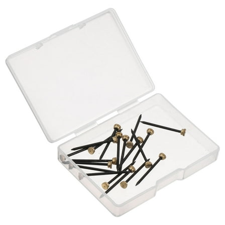 Milisten Upholstery Tacks Copper Hook Nails Golden 20 Pcs Picture Hanging Accessories