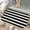Black and White Stripes, variant on 1pc Floral Pattern Absorbent Non-Slip Bathroom Thickened Flannel Rug Decor,Soft,Quick Drying,Suitable For Indoor/outdoor Use,Bathrooms,Bedrooms,Kitchens,Terrace,Laundry Rooms,16"x24"