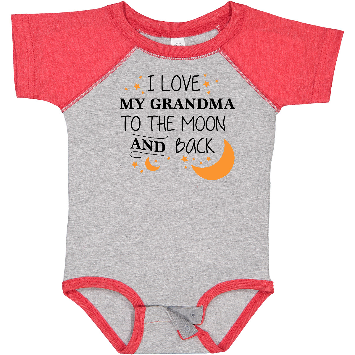 Inktastic I Love My Grandma to the Moon and Back Boys or Girls Baby Bodysuit