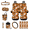 Halloween Pumpkin Pattern, variant on POLERO Dragonfly Car Seat Protector Kit, with Car Seat Covers Seat Belt Shoulder Pad Vehicle Cup Pad Car Organizer Bag Car Side Mirror Cover