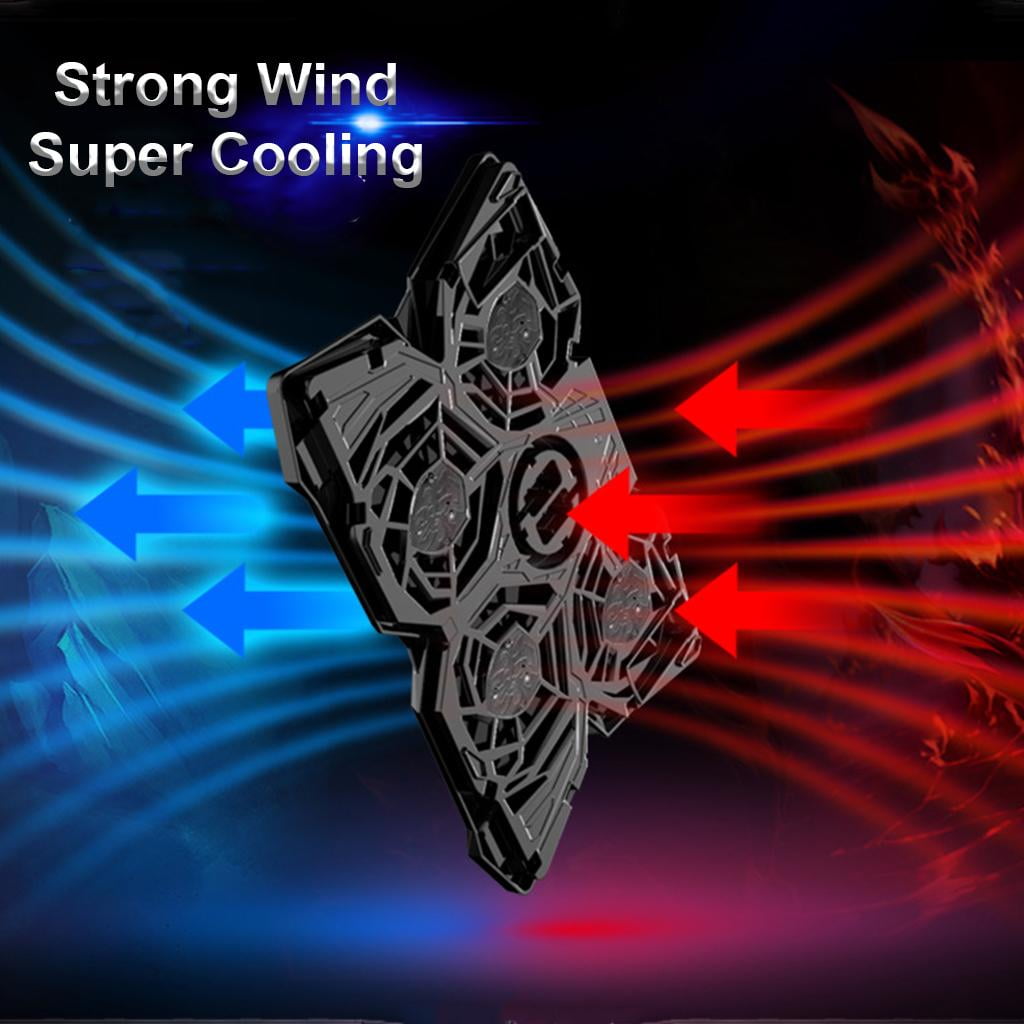 LeeQinersw 2x Laptop Cooling Pad 12-17'' Notebook Silent Cooler Stand with 4Fan 1400RPM