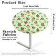 thumbnail image 6 of SEANATIVE Cocktail Table Top Cover Set of 2 Lightweight Small Tablecloth Stretch Round Table Topper Cap Covers for Banquets 24 Inch, St. Patrick's Day Clover Leaf Hat Dog Green, 6 of 7