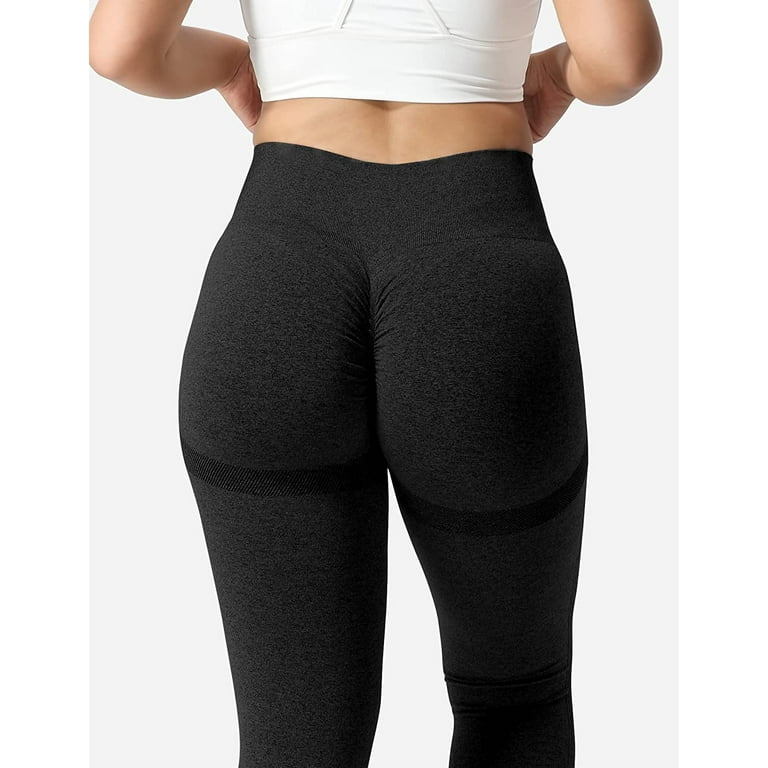 Leggings,Yoga Leggings Women Push Up Seamless Leggings for Fitness High  Waist Tights Sport Booty Scrunch Gym Yoga Pants M SL718WH