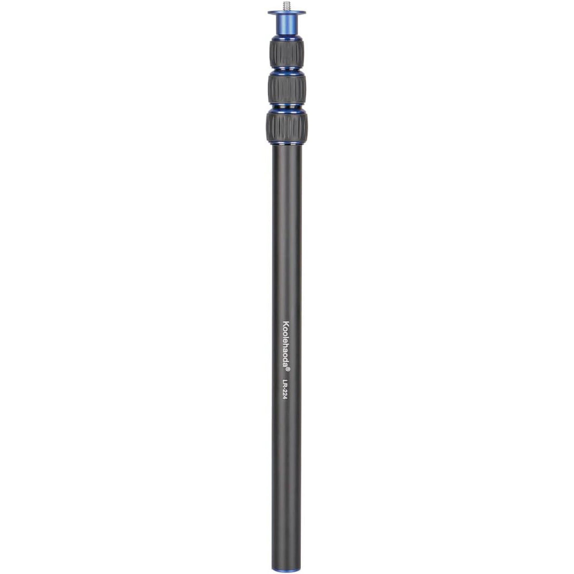 Koolehaoda Camera Monopod 40inch Tripod Extension Rod, Aluminium Center Column Gimbal Extension Pole Telescopic Stick Rod for Tripod/DSLR Camera, LR-224