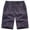 Dark Gray, variant on Cargo Shorts for Men Elastic Waist Straight Leg Loose Fit Casual Knee Length Hiking Work Shorts with Pockets