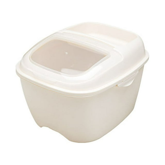 EGNMCR Seau à Riz Multifonction Scellé avec Couvercle Rabattable 10 kg Boîte de Rangement Cuisine Ménage Rangement de Riz