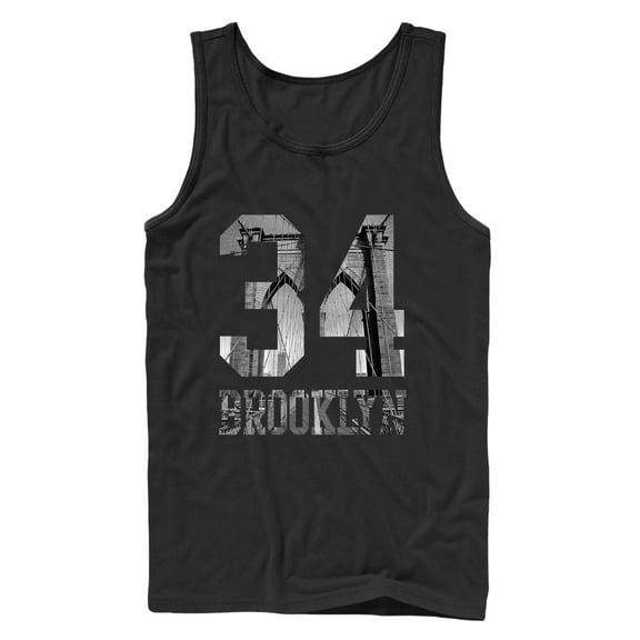 Men's Lost Gods Brooklyn Bridge 34  Tank Top Black Small