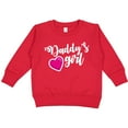 thumbnail image 2 of Inktastic Valentine's Day Daddy's Girl with Heart Toddler Sweatshirt, 2 of 4
