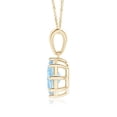 thumbnail image 2 of ANGARA Natural Eight Prong-Set Oval 1 ct Aquamarine Pendant in 14K Yellow Gold for Women (Size-8x6mm) | March Birthstone, Birthday, Anniversary, Jewelry Gift for Women | Natural Aquamarine Necklace, 2 of 8