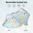 thumbnail image 5 of Kll Cute Gnome Bee Collects Honey Bucket Hat For Women Men Packable Travel Beach Sun Hat Outdoor Rave Accessories Reflective Fisherman Cap, 5 of 9