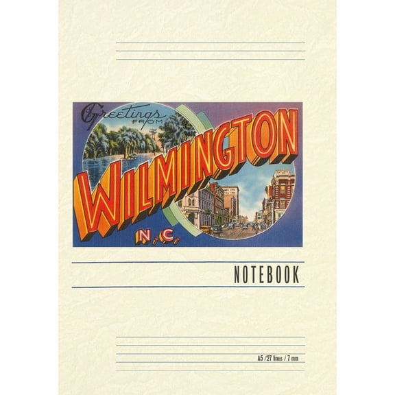Vintage Lined Notebook Greetings from Wilmington, (Paperback)