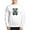 White, variant on - Batty Bear Green Sweatshirt - Crew Neck Sweatshirt