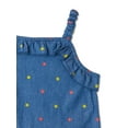 thumbnail image 5 of Wonder Nation Baby and Toddler Girl Tank and Shorts Outfit Set, 2-Piece, Sizes 12 Months-5T, 5 of 6