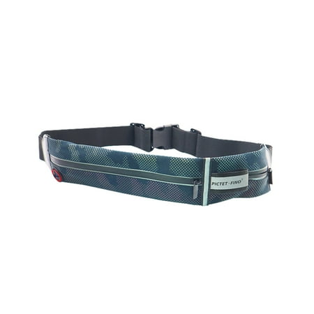 Running Waist Pack Colorful Reflection with 2 Pockets for Men Women Jogging Marathon Cycling Walking Camping