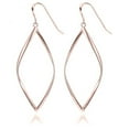 thumbnail image 1 of Pendientes de aro de plata de ley con infinito de oro para mujer 1 par de oro rosa Jormftte HMJM277-1, 1 of 4