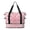 Breast Cancer Pink Ribbon Peach Pattern-2, variant on Breast Cancer Pink Ribbon Peach Pattern Expandable Travel Tote Bag, Luggage Sleeve Travel Bag with Dry Wet Pockets, Tear Resistant Gift Ideas for Work Shopping Travel