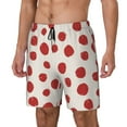 thumbnail image 1 of Saiise Abstract Red Polka Dot for Mens Swimming Trunks Swim Trunks Quick Dry Swim Shorts with Mesh Lining Funny Swimwear Bathing Suits-Medium, 1 of 6