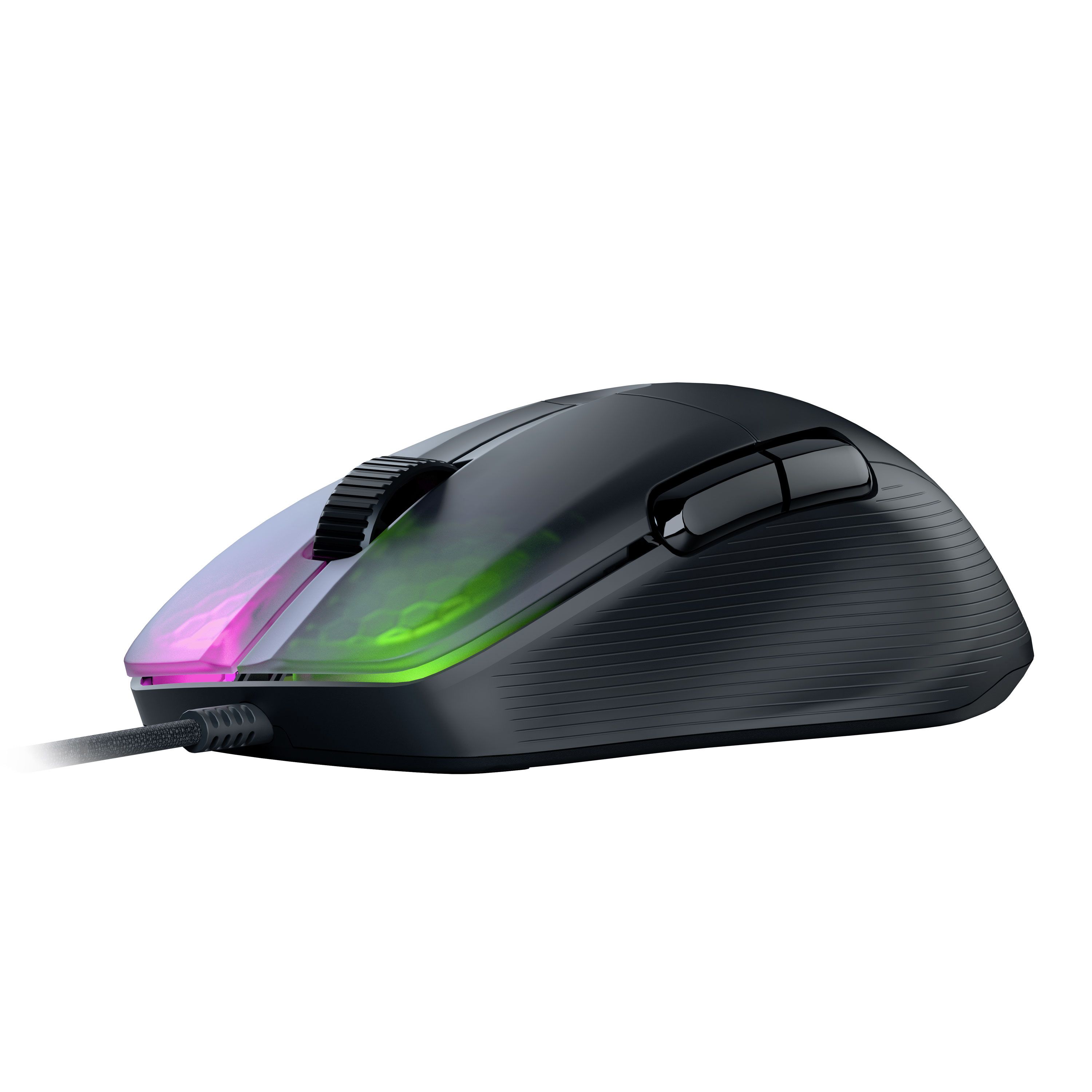 ROCCAT Kone Pro PC Gaming Mouse, Lightweight Ergonomic Design, Titan Switch Optical, AIMO RGB Lighting, Superlight Wired Computer Mouse, Titan Scroll Wheel, Honeycomb Shell, 19K DPI, Black - image 2 of 7