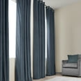 thumbnail image 4 of HPD Half Price Drapes London Blue Grommet Heritage Plush Velvet Room Darkening Curtains for Bedroom & Living Room Curtains(1 Panel),Window Curtains,108 inches long,Grommet Curtains & Drapes,50W X 108L, 4 of 10