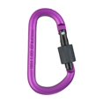 thumbnail image 2 of D Type Wind Rope Buckle Ring Lock Buckle Outdoor Safety Equipment Buckle Purple, 2 of 9