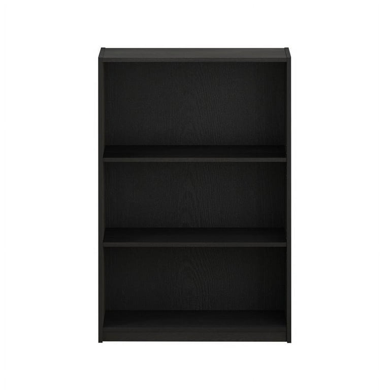 3-Shelf orders Bookcase with Adjustable Shelves, True Black Oak