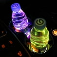 thumbnail image 2 of SHELLTON 2pcs LED Car Cup Holder Lights, Blue Color Changing USB Charging Mat, Luminescent Cup Pad, LED Interior Atmosphere Lamp for Car, 2 of 6