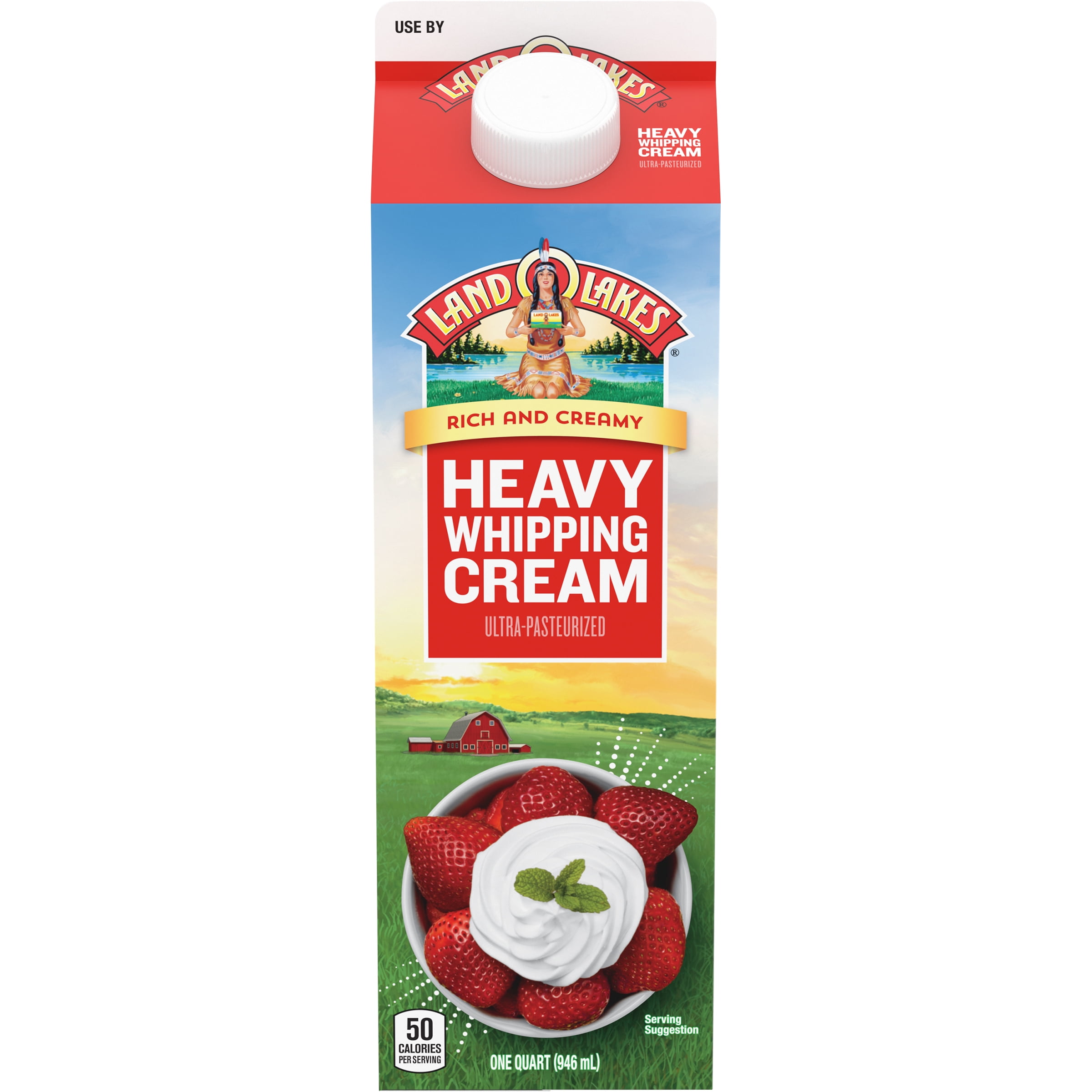 Land O Lakes Heavy Whipping Cream 1 Quart Walmart Com Walmart Com