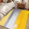 thumbnail image 5 of Brush Graffiti Area&nbsp;Rug 3x5ft Gray Yellow Abstract Non-Slip&nbsp;Washable Square&nbsp;Rugs Soft Felt Indoor Floor Mat for Bedroom Kitchen Living Room Bathroom, 5 of 9