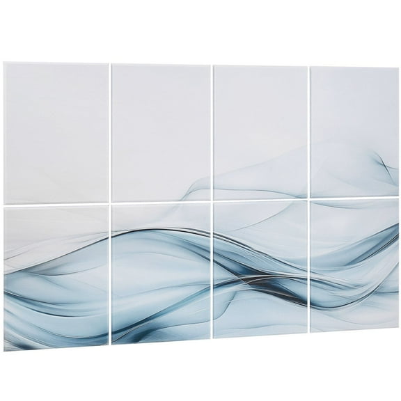 VEVOR 8 Pack Art Acoustic Panels, 47.24 x 23.62 x 0.4 inch Soundproof Wall Tiles, Self Adhesive Decorative Sound Dampening Absorbing Boards for Home,