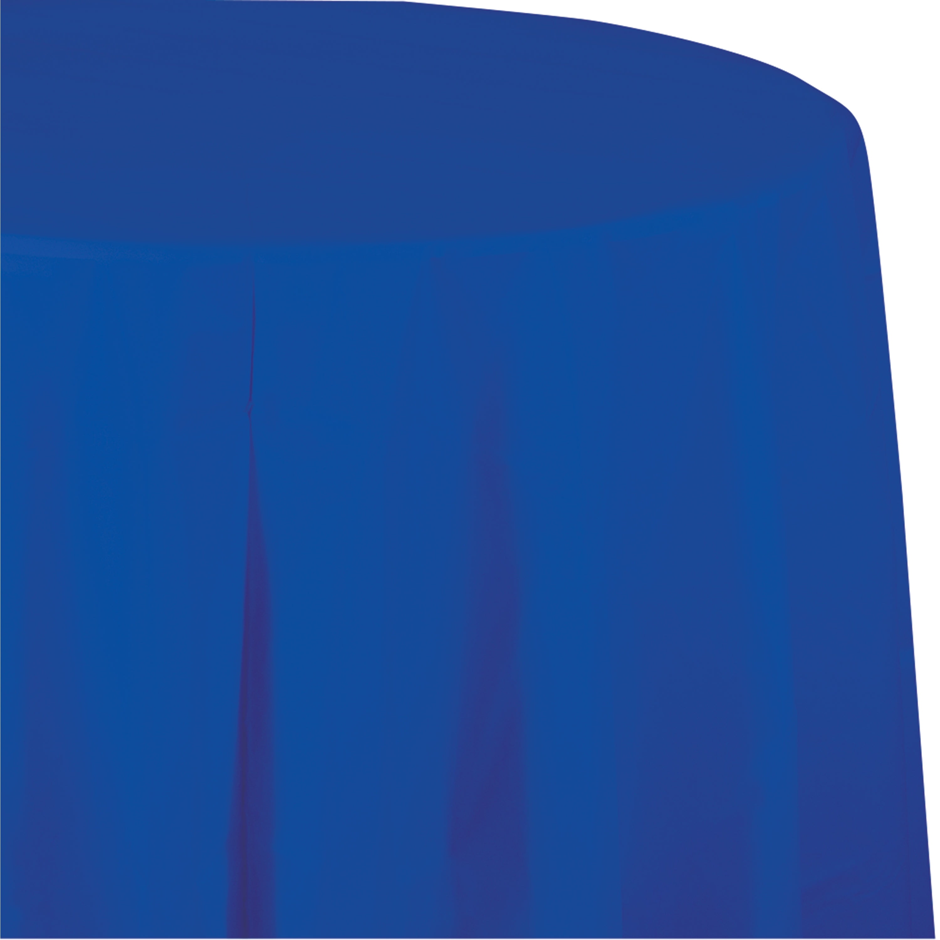 Cobalt Blue Round Plastic Tablecloths, 3 Count