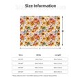 thumbnail image 5 of Yiaed Sunflowers Pumpkins And Autumn Leaves Print Blanket Throw Blanket Soft Cozy Flannel Blanket for Home Bed Sofa Couch Chair-40"x30", 5 of 6