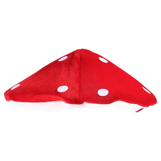 NUOBESTY Gorro de hongo de peluche creativo, disfraz decorativo, sombrero divertido para fiestas infantiles