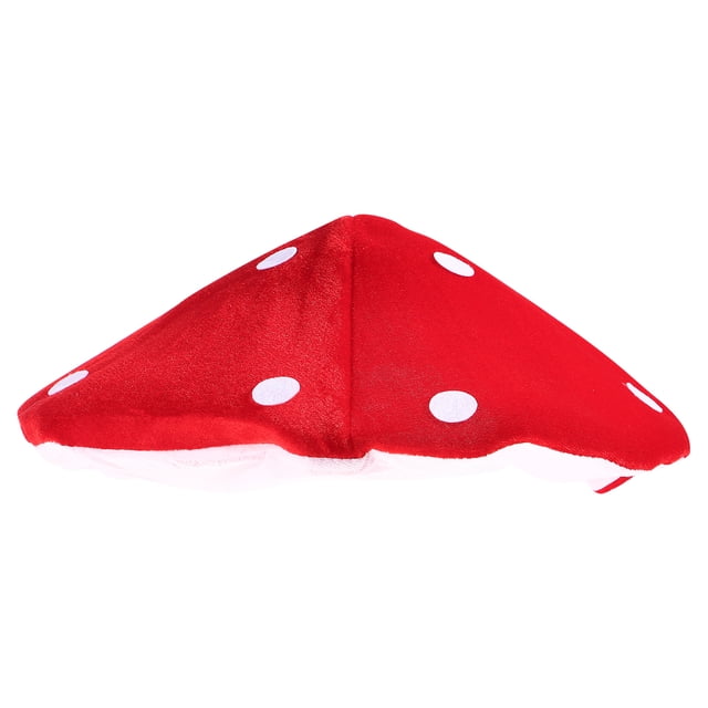 NUOBESTY Gorro de hongo de peluche creativo, disfraz decorativo, sombrero divertido para fiestas infantiles