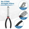 thumbnail image 4 of Unique Bargains No.37960/37980/13120 8" 60 Degree Electrical Disconnect Pliers for Automotive Sensor Connector Angled Wire Plug Removal Tool Locking Push Tab Pliers Electrical Connector Separator, 4 of 7
