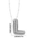 thumbnail image 1 of Collar Colgante de Oro Collar de Carta Incrustado con Collar de Cobre Hueco, Collar Colgante de Diamante de Carta Collar de Carta de Oro, 1 of 3