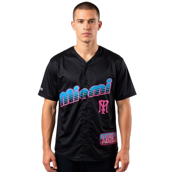 Scarface Baseball Jersey Men's Tony Montana Short Sleeve Tee #83