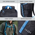 thumbnail image 3 of Mochila de Senderismo Diaria Tezos Juniper 16L con Funda para Hidratación Azul, 3 of 6