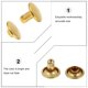 thumbnail image 5 of GOOHOCHY 100 unids metal doble tapa remaches redondos bolsa de cuero billetera decorativa DIY Nailhead, 5 of 6